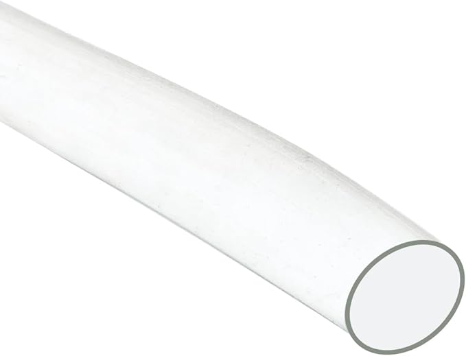 UXCell Clear PVC Tube Wire Harness Tubing, 1/2-inch(12mm) ID 10ft Sleeve for Wire Sheathing Protection