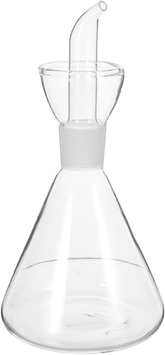 Alipis Olive Oil Dispenser Bottle 17Oz Glass Oil Control Pot with Drip-Free Pour Spout for Kitchen Cooking and Table Use Precise Pouring Design