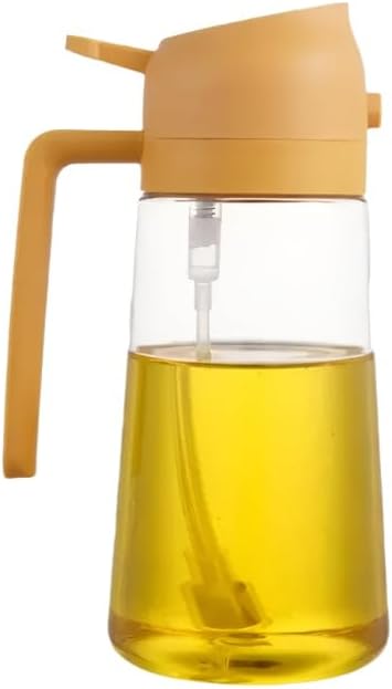 Premium Oil Sprayer for Cooking - Refillable Glass Mister for Olive & Vegetable Oil - Ideal Oil Spray Bottle for Grilling or Air Fryer - Kitchen Use Spritzer Dispenser for Vinegar & More