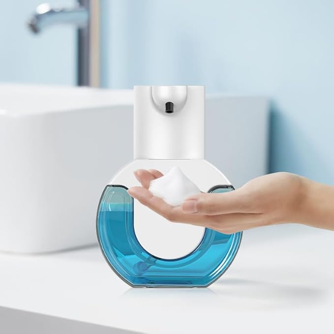 Automatic Soap Dispenser - 2025 Ipx5 Waterproof Touchless Hand Soap Dispenser | 4 Gear Foaming Adjustable Rechargeable Foam Soap Dispensers | 420ml for Bathroom,Kitchen (P10)