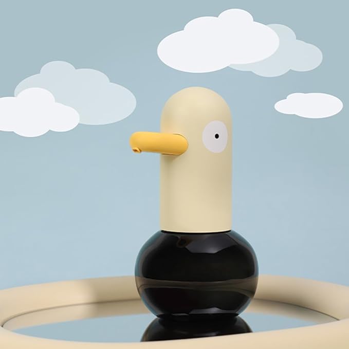 Kids Automatic Soap Dispenser - Cute Duck Touchless Foaming Hand Soap Dispenser, Waterproof USB Rechargeable, Hand- Free Shampoo Dispensers for Bathroom, Kitchen Countertop, Preschool