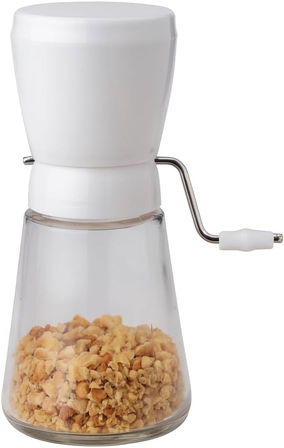 HIC Kitchen Manual Nut Chopper, Durable Nut Grinder For Baking, For Chopping Almonds, Pecans, Walnuts, 1.25-Cup Capacity