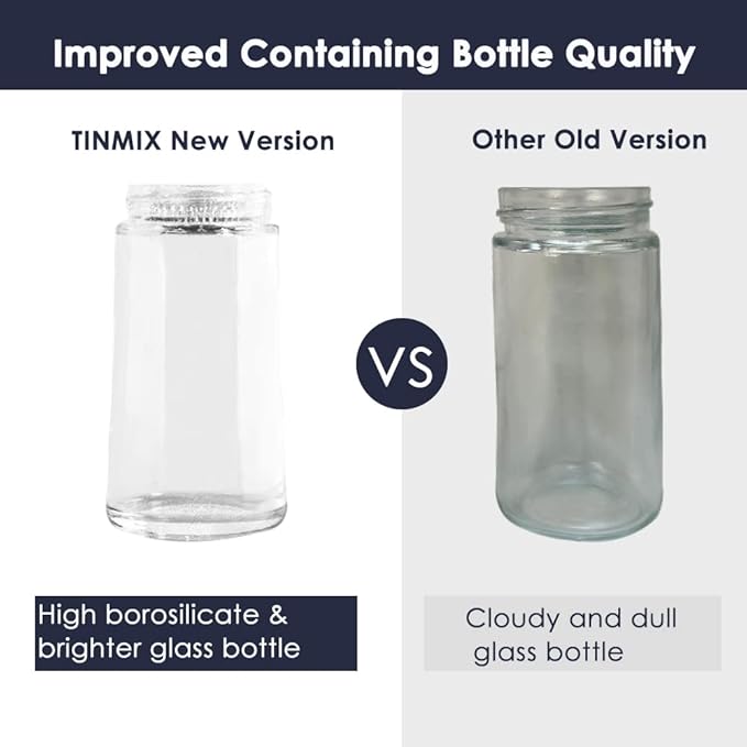 TINMIX 2 Pack Oil Dispenser with Brush - 2 IN 1 180ml Glass Olive Oil Dispenser Bottle with Basting Brush for Cooking Frying Kitchen, T-OB21S, Brown+White