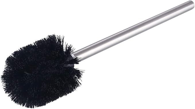 Angle Simple Toilet Brushes, Toilet Bowl Scrubber Brush Head 3 PCS with Cleaner Wand for Bathroom Restroom