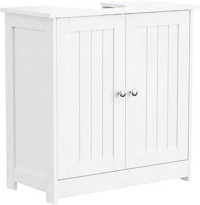 Pedestal Sink Storage Cabinet with 2 Doors Traditional Under Sink Cabinet