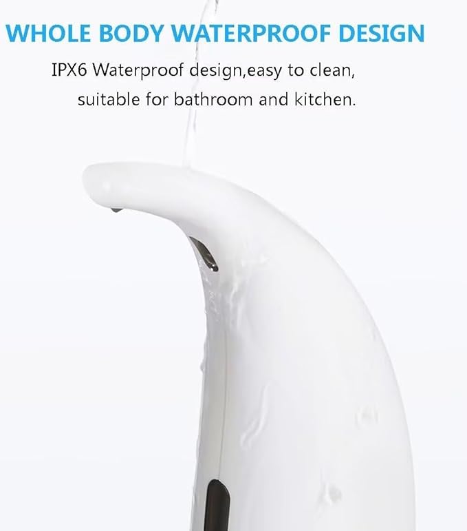Soap Dispenser,Touchless Bath Kitchen Countertop Automatic Soap Dispenser with Infrared Motion Sensor,IPX6 Waterproof.Perfect for Bathroom and Kitchen.
