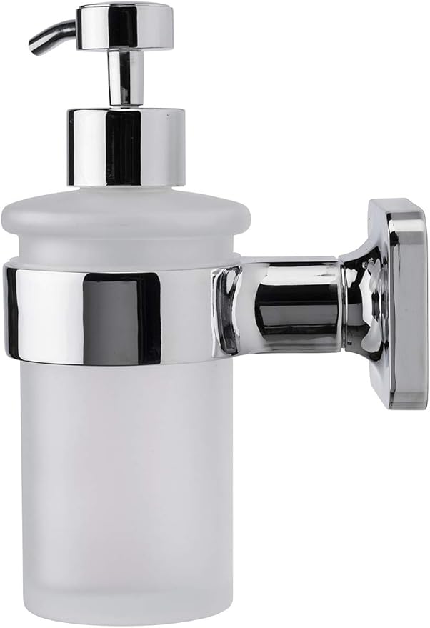 Croydex Flexi-Fix Easy to Fit Shoreditch Soap Dispenserwith Zinc Alloy Construction, Chrome
