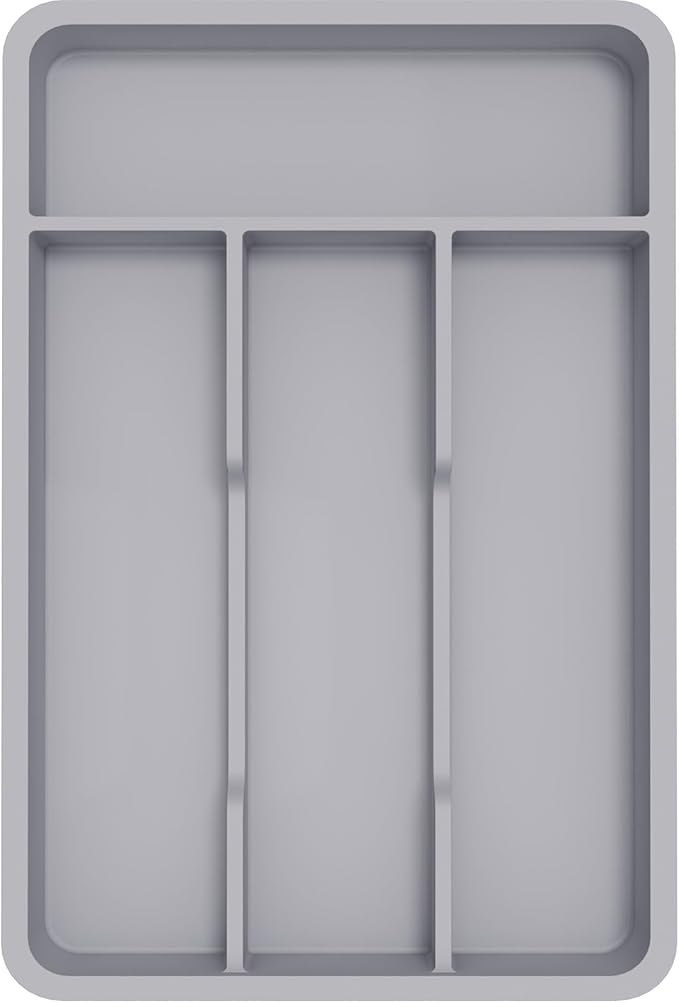 Lifewit Silverware Drawer Organizer Tray, Plastic Cutlery Storage for Kitchen, Flatware and Utensil Holder Divider for Spoons Forks Knives Tableware