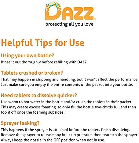 Dazz Whole House Refill Pack (4 Of Each Product - 12 Total) Natural Cleaning Tablets - All Purpose Cleaner, Glass and Window Cleaner