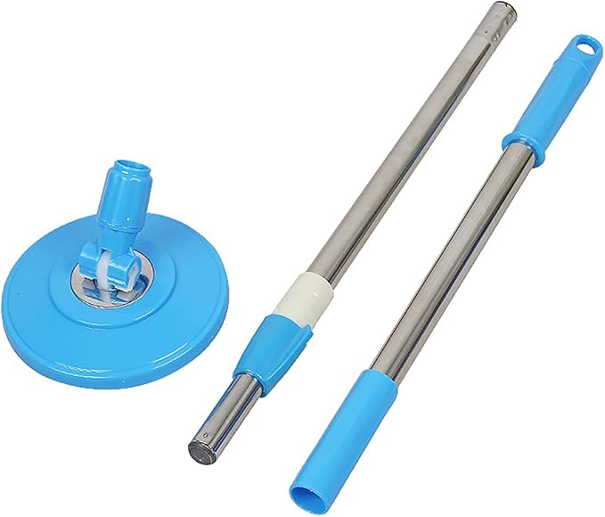 Spin Mop Pole Handle Replacement, Home 360 Degrees Rotating Telescopic Replacement Handle Cleaning Tool Accessories Enhanced Thickened Version for Cleaning Home Office (Blue)