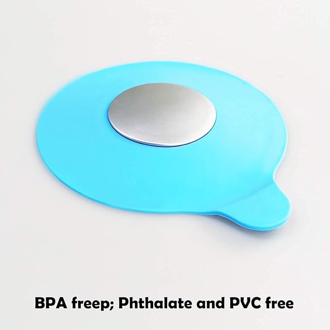 Seatery 2PCS Silicome Tub Stopper, Bathtub Stopper, Tub Drain Stopper, Tub Plug, Bathtub Drain Cover, Bathtub Drain Plug, Bathroom Sink Stopper