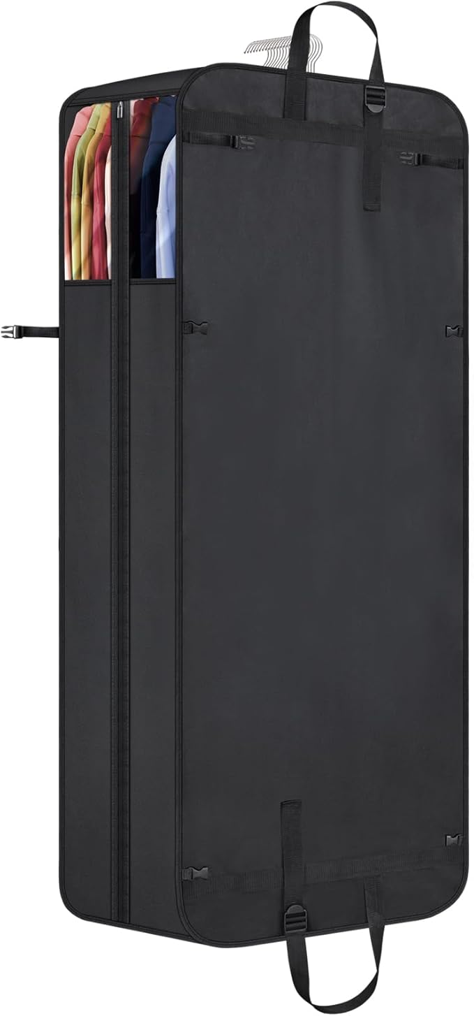 Hanging Garment Bag for Travel, 60" Heavy Duty Suit Bags