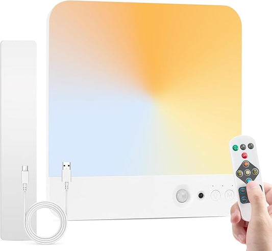 Bojim Rechargeable Remote Control Battery Operated Motion Sensor Ceiling Light Indoor, Brightness Dimmable 3 Colors No Wiring Magnetic Overhead Shower Lighting for Closet Bedroom Pantry Garage