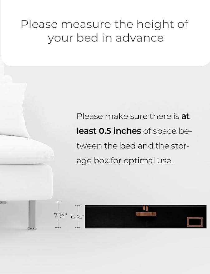StorageWorks Extra Large Under Bed Storage Containers with Handles and Label Holder, 2 Pack Ultra-thick Fabric Underbed Bins