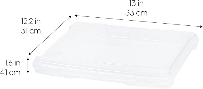 IRIS USA Board Game Storage Craft Organizer Box with Snap-Tight Latch Lid, 8-Pack Portable Plastic Case Bin for Puzzles, Magazines, Hobbies