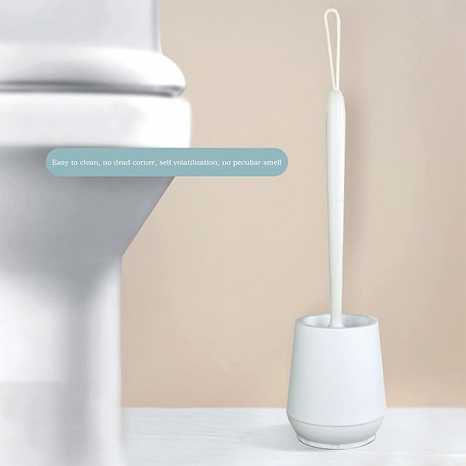 Floor-Standing Toilet Brush Set Toilet Bowl Brush for Bathroom with Holder Hanging Rope Toilets Cleaner Brush Toiletd Scrub Brushs Cleaning Tools Cleaning Supplies Bathroom Accessories