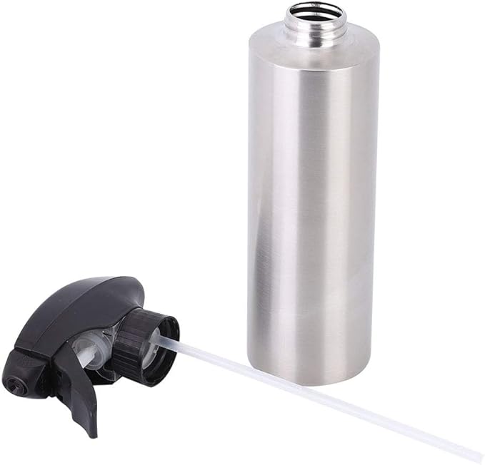 Oil Sprayer For Cooking, Stainless Steel Dispenser Olive Oil Spray Bottle Kitchen Barbecue Tool for Air Fryer BBQ Salad Baking Roasting Grilling
