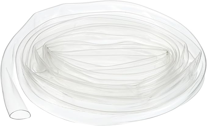 UXCell Clear PVC Tube Wire Harness Tubing, 1/2-inch(12mm) ID 10ft Sleeve for Wire Sheathing Protection