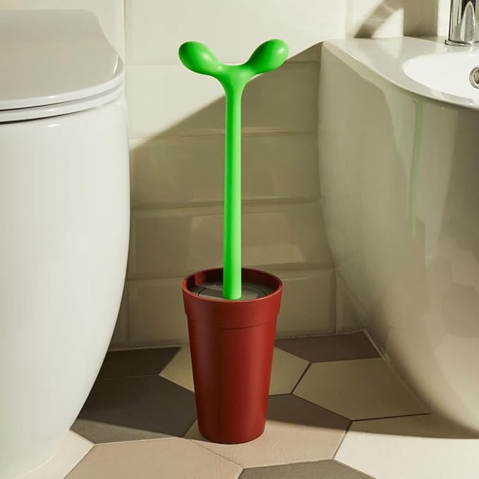 Alessi Merdolino Toilet Brush Aleesi ASG04 Merdolino Toilet Brush, Brown