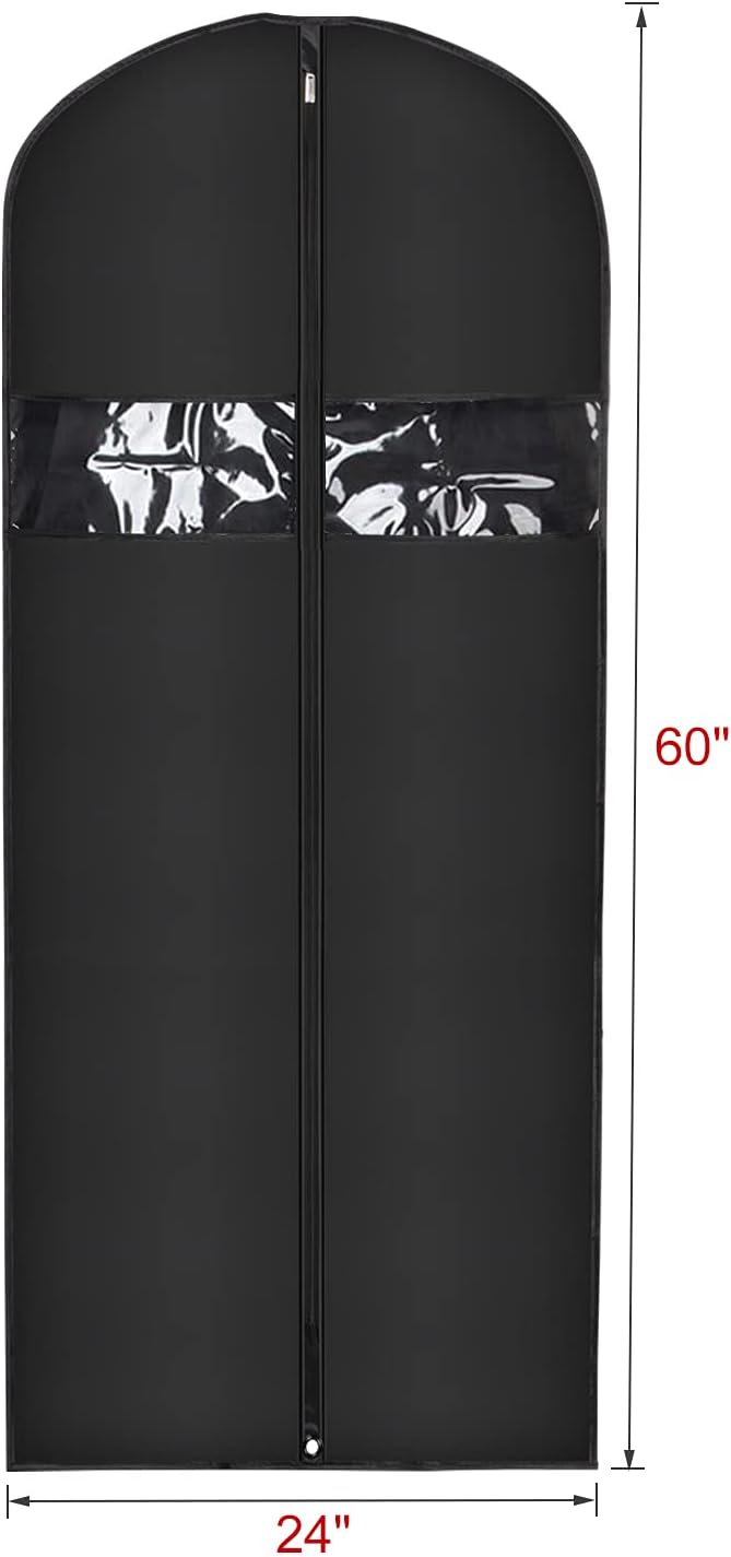 16 Pack Suit Cover Bags 60 Inch Garment Bags for Hanging Clothes