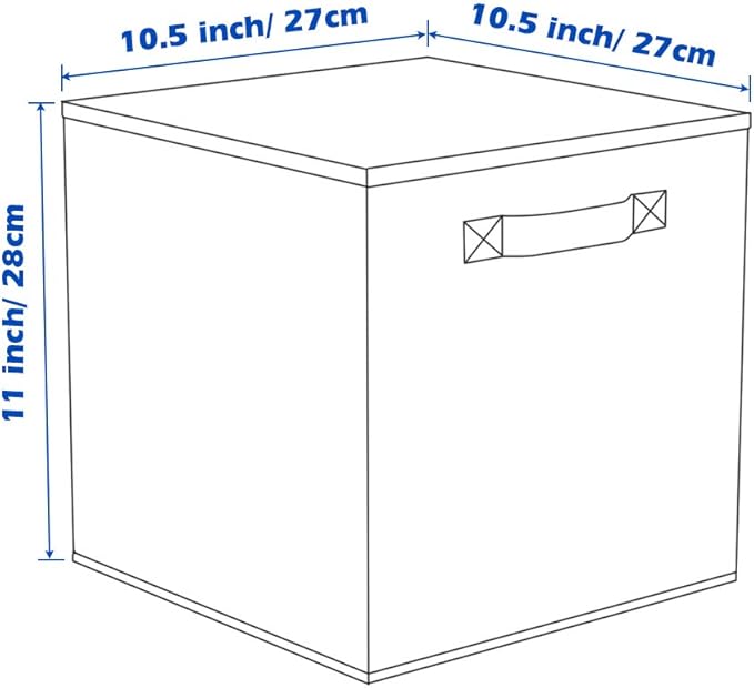 ShellKingdom Storage Bins, Foldable Fabric Storage Cubes And Cloth Storage Organizer Drawer For Closet And Toys, 6 Pack (Violet)