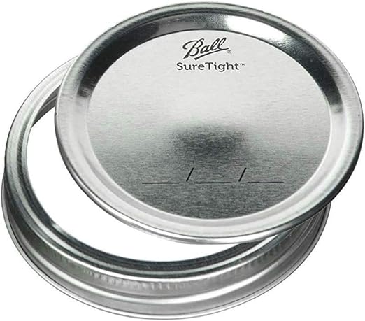 Ball Regular Mouth Glass Mason Jars with Lids and Bands, Used for Canning (Half Pint, 8 Ounce (Pack of 6))