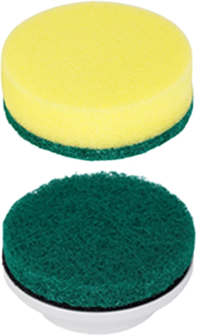 Synoshi Sponge Brush Heads (6 Units) for Electric Spin Scrubber | Designed for Cleaning Smooth Surfaces