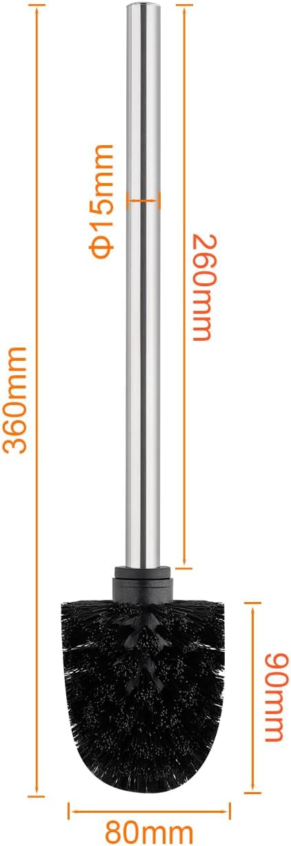 Ibergrif Bathroom Brushes, Stainless Steel, Silver, One Size