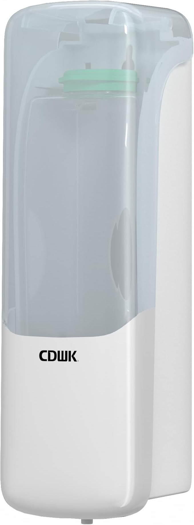 Wall-Mounted Shampoo Conditioner Dispenser, 300ml No Drill Refillable Shower Soap Dispenser, Waterproof Leak-Proof Wall Soap Holder, Modern Toiletries Organizer for Bathroom, Kitchen, Hotel, White