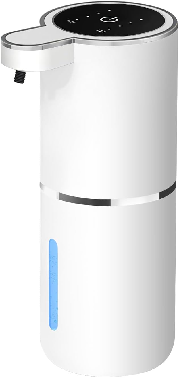 Automatic Liquid Soap Dispenser Bathroom Kitchen Dish Liquid Body Shampoo Shower Gel Hand Free Liquid, USB Rechargeable Dispenser Touchless Soap Dispenser 380ml Auto Liquid Dispenser Sylfu