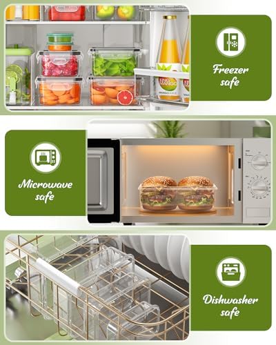 40 Piece Food Storage Containers with Lids, BPA-Free