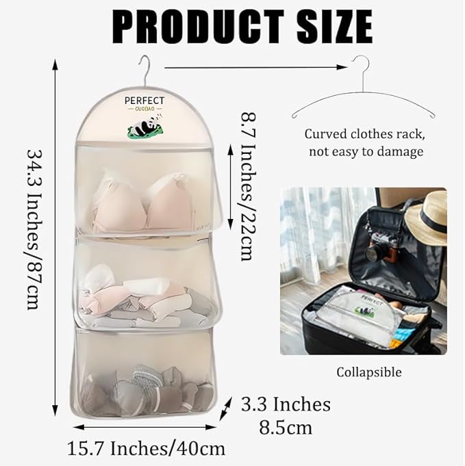 Multi Purpose Multi Layer Mesh Storage Hanging Bag