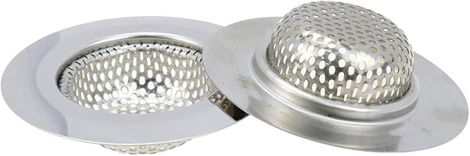 Xiaoyztan Sink Drain Strainer,Stainless Steel Kitchen Sink Drain Strainer,2.8 Inch Outer Diameter with Large Wide Rim for Sink Drain Basket,Pack of 4