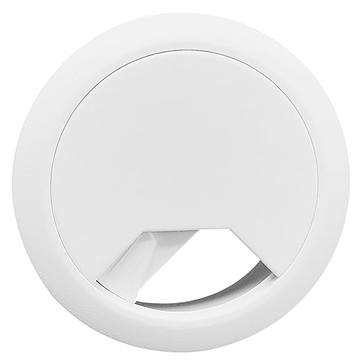 Surf turtle 2 Pack 2 Inch Desk Grommet, White Flexible Desk Hole Cover for Cable Management, Desktop Cord Grommet Organizer