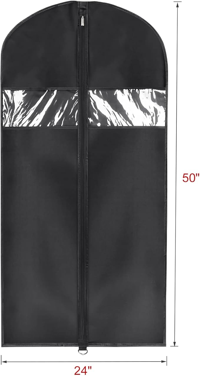 Lightweight Garment Bag Suit Bag for Storage and Travel (24"X50"-5pcs, Oxford)