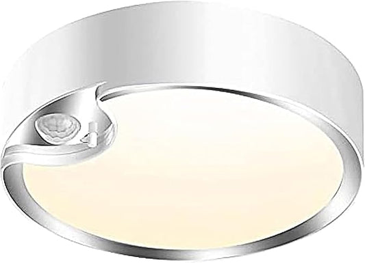 TOOWELL Motion Sensor Light Indoor Battery Operated,80 LED Wireless Ceiling Light Battery Powered Lights for Closet Shower Pantry Stair Hallway Shed Garage Basement Bathroom Wall,400LM,Soft White