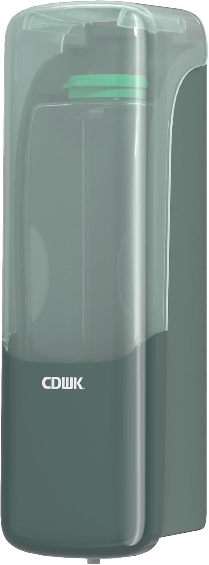 Wall-Mounted Shampoo Conditioner Dispenser, 300ml No Drill Refillable Shower Soap Dispenser, Waterproof Leak-Proof Wall Soap Holder, Modern Toiletries Organizer for Bathroom, Kitchen, Hotel, Green