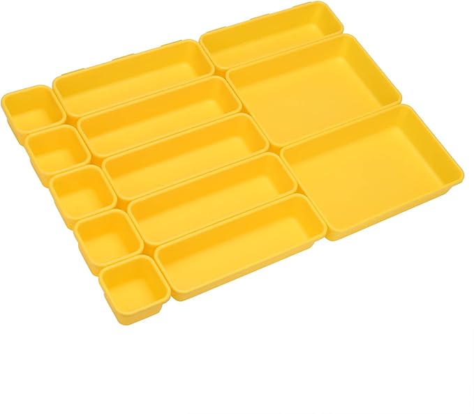 42 Pack Tool Box Organizer Tool Tray Dividers, Yellow