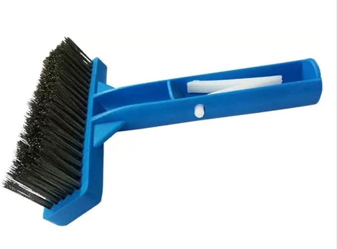 ATIE 5-Inch Heavy Duty Stainless Steel Bristle Wire Pool Algae Corner Brush for Concrete and Plaster Pool Spa to Brush Hard-to-Reach Pool Corners, Steps, Tiles