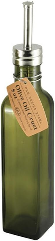 Grant Howard Pro Series Olive Oil Glass Cruet, Green, 8 oz.
