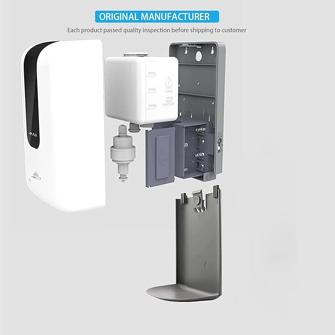 Soap Dispenser,Touchless Automatic Foaming Hand Sanitizer Dispenser Wall Mount, 40oz Motion Sensor Foam Liquid Refill Bottle Sanitizer Dispensing for Bathroom Kitchen Home