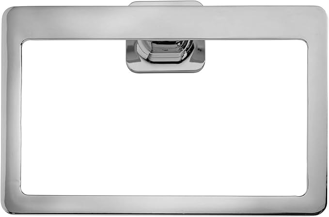 Croydex Flexi-Fix Easy to Fit Shoreditch Towel Ring with Zinc Alloy Construction, Chrome