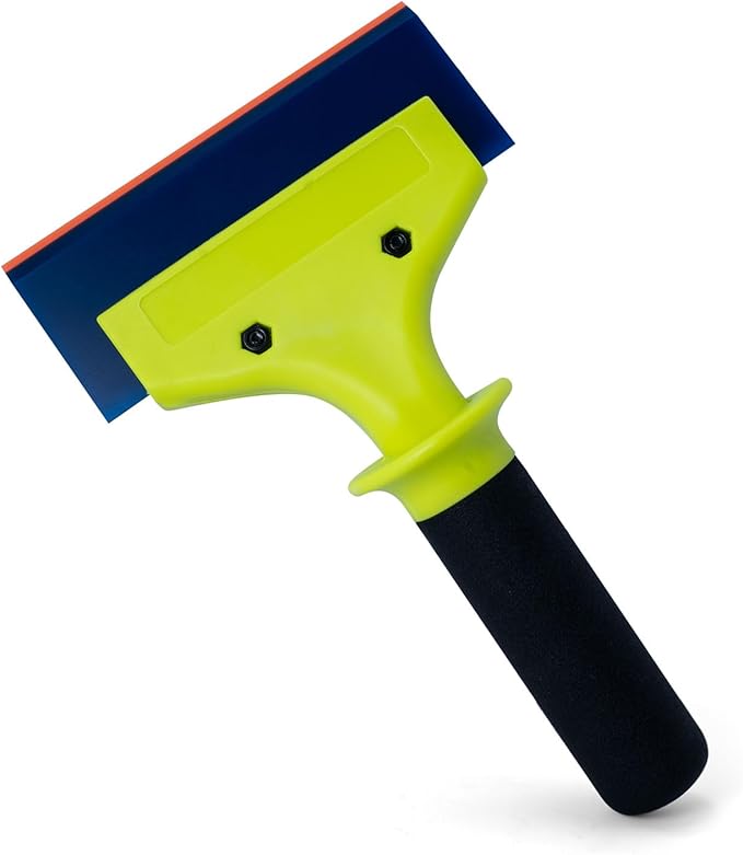 NEWISHTOOL 2 Pack Rubber Squeegee with Nylon Handle for Water Removal, Glass Cleaning, PPF Installing and Window Film Application