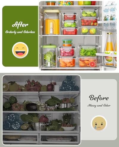 40 Piece Food Storage Containers with Lids, BPA-Free