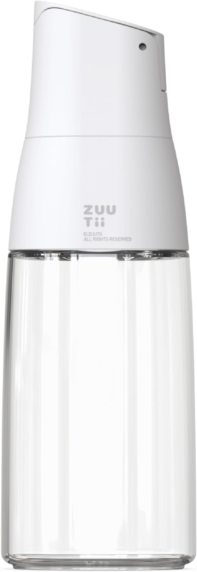 Zuutii Olive Oil Dispenser - Drip Free Spout, Glass Bottle for Kitchen, Cooking Oil & Vinegar Dispenser, Soy Sauce Container, Yukon White