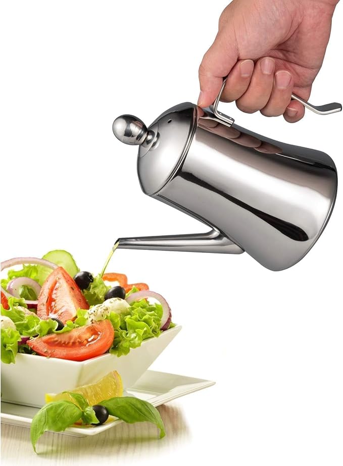 IMEEA 34oz Large Olive Oil Dispenser SUS304 Stainless Steel Oil Bottle for Cooking Kitchen Oil Storage Container with Drip-Free Spout