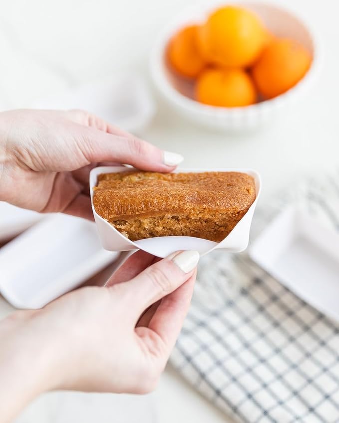The Silicone Kitchen Silicone Individual Mini Loaf Pans - Reusable, Non-Toxic, BPA Free, Dishwasher Safe, Bento Box Accessories (12 Pack, White)