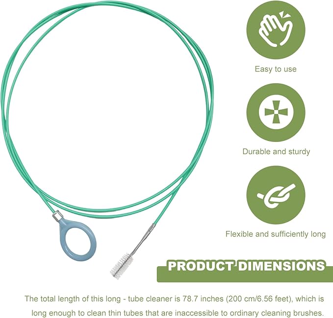 Auto Sunroof Drain Cleaning Tool, 79 Inch Flexible Car AC Line Cleaner Slim Drain Dredging Tool