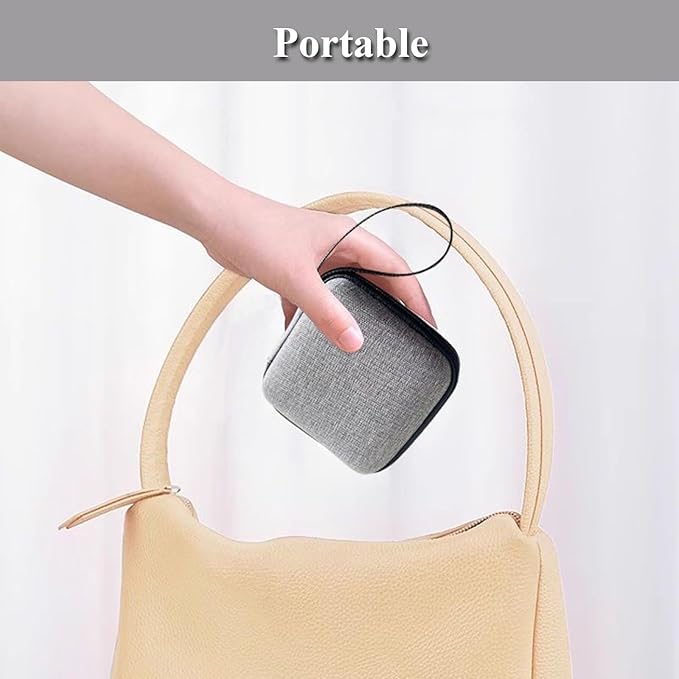 Charger Case,Mini Cable Organizer Cases,Pouch Case Bag,Small Charger Organizer,Waterproof Travel Storage Carrying Bag for USB Drives,Power Adapter,Earphones,Cords etc,Square,Gray