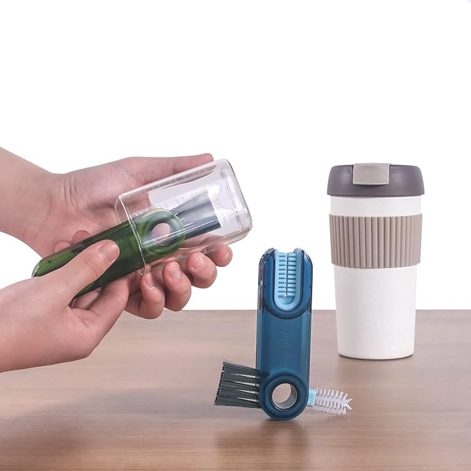 3 in 1 Cup Lid Gap Cleaning Brush Set, Multifunctional Insulation Bottle Cleaning Tools, Mutipurpose Tiny Silicone Cup Holder Cleaner